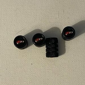 Chevrolet Z71 Logo valve Stem caps in Black set of 4 NWT